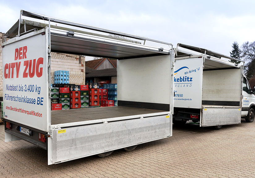 Foto des 'City Zug'-Kühlanhängers