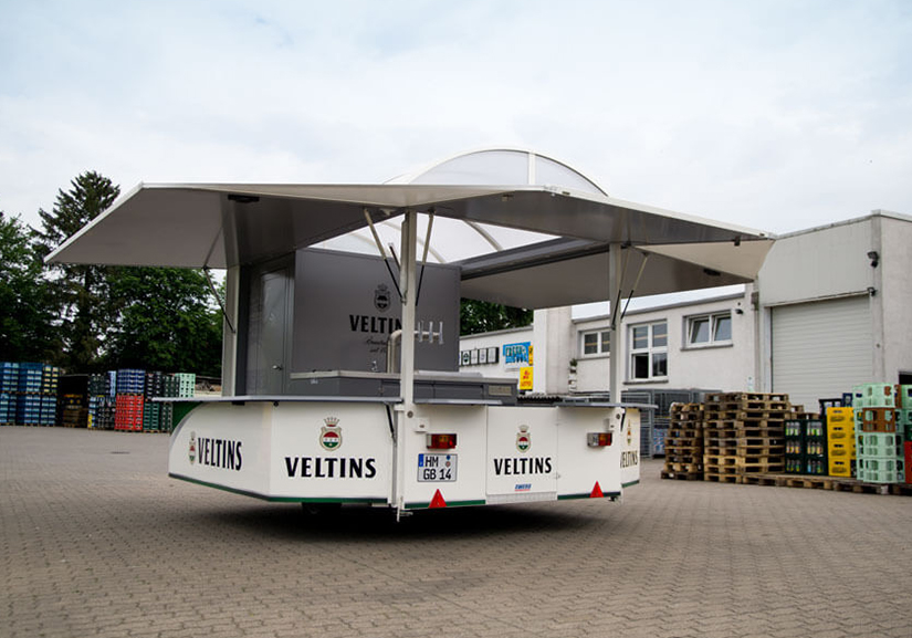 Foto des Veltins Bierwagen